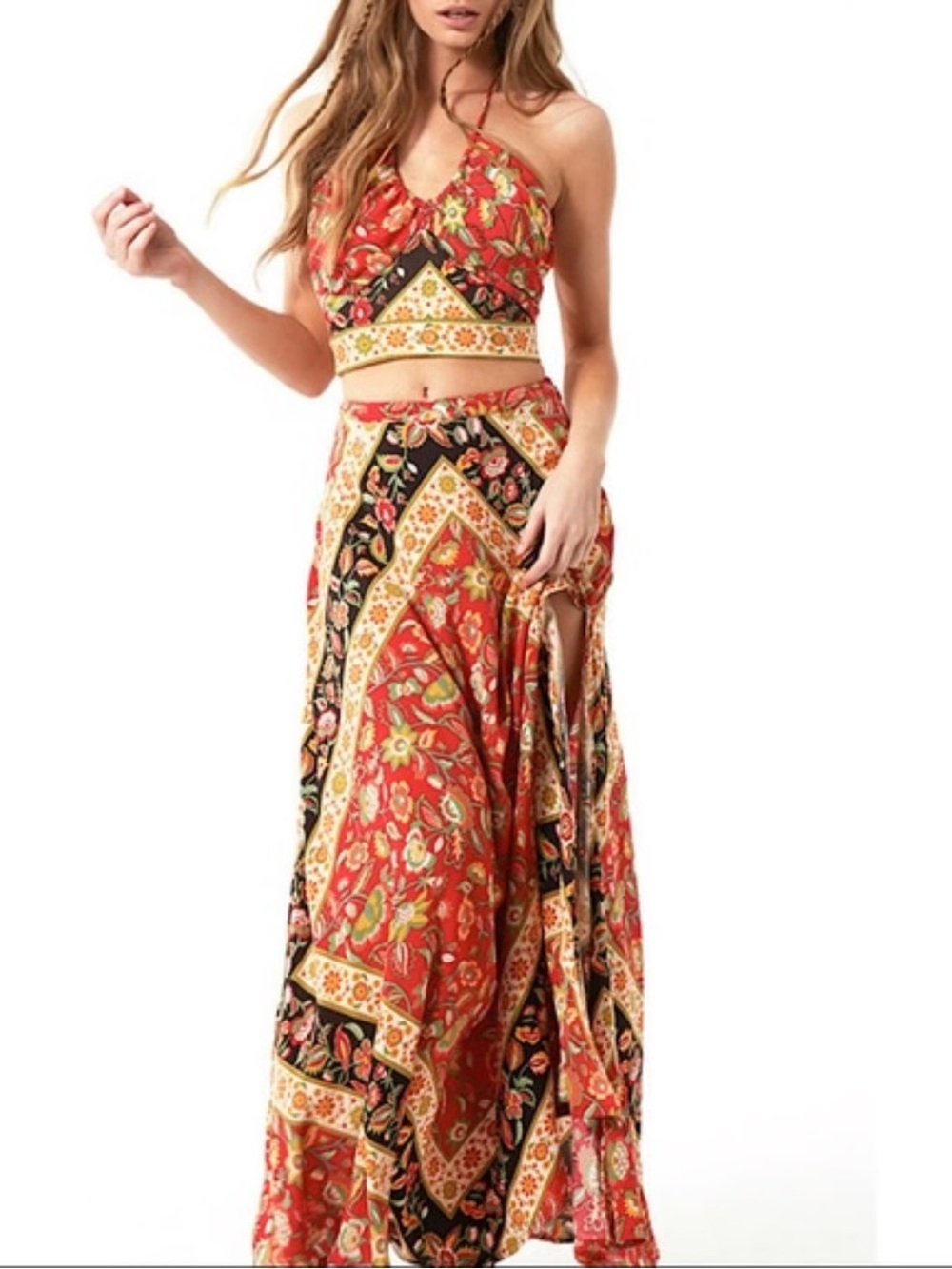 (Set) Spell Lolita campfire 2 piece skirt and halter - Picture 2 of 3
